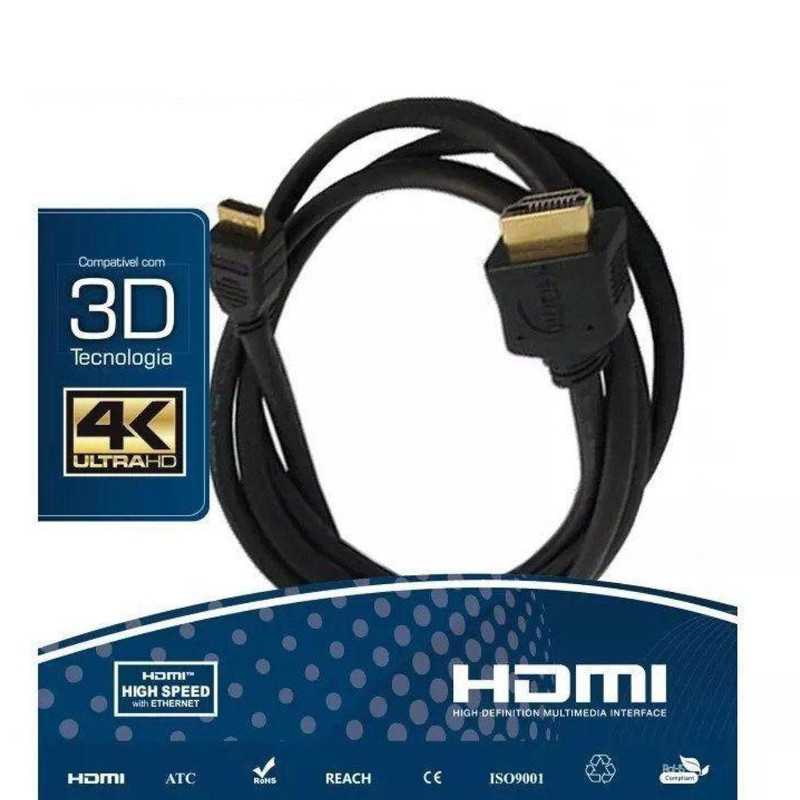 Cabo HDMI 2.0 4K Ultra HD 1,8 metros                          